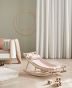 AlixFurniture Transat Bébé & Enfant Wood Chêne Rose Raffiné
