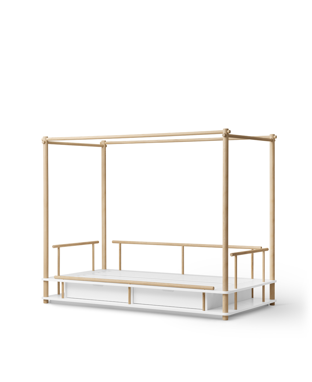 AlixFurniture Lit à baldaquin créatif pour enfants, design à quatre montants