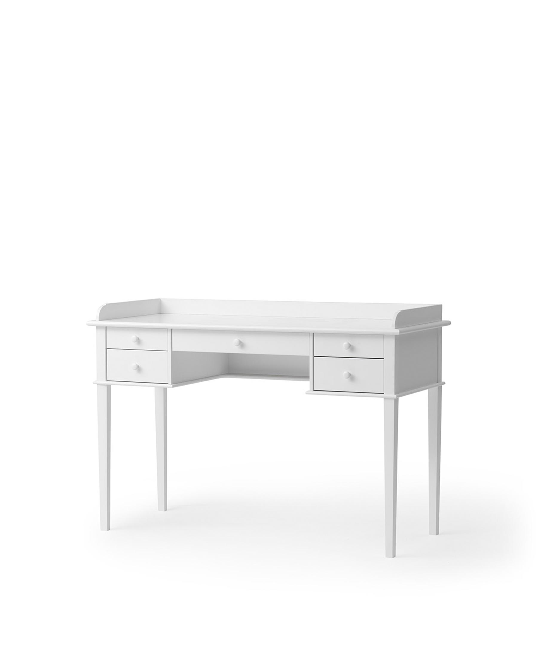 AlixFurniture Bureau au Style Nordique Classique avec 5 Tiroirs, Idéal pour Espaces Réduits