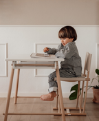 AlixFurniture Bureau créatif, réglable en hauteur, combinaison parfaite de blanc et de chêne
