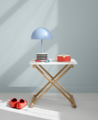 AlixFurniture Table de Chevet Basse et Hautement Ajustable, Blanc/Chêne