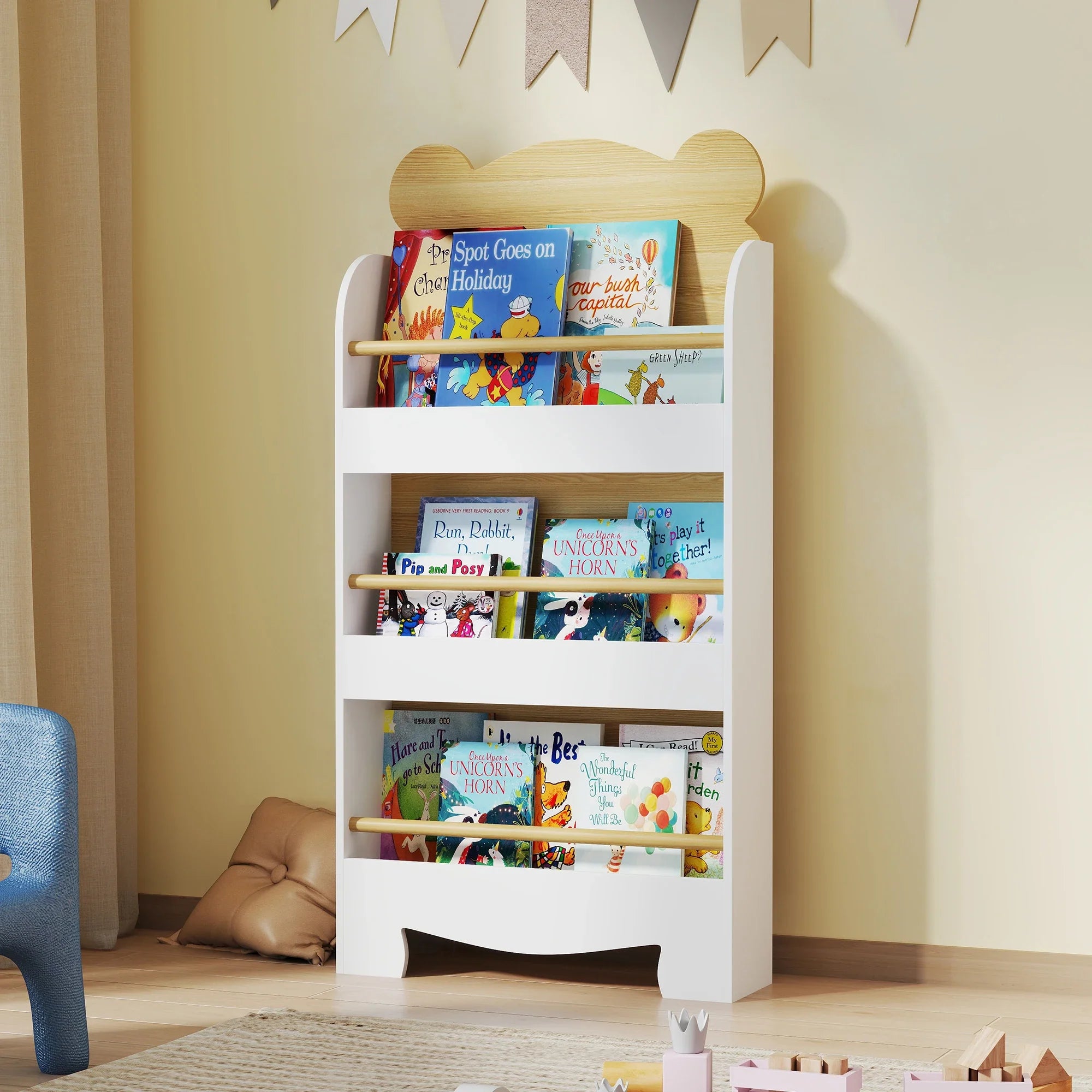 AlixFurniture Petite Bibliothèque Enfant – Organisez ses Livres avec Style