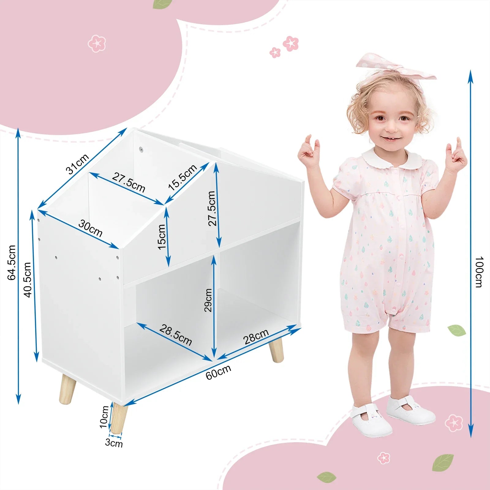 AlixFurniture Petit Meuble Livre Enfant