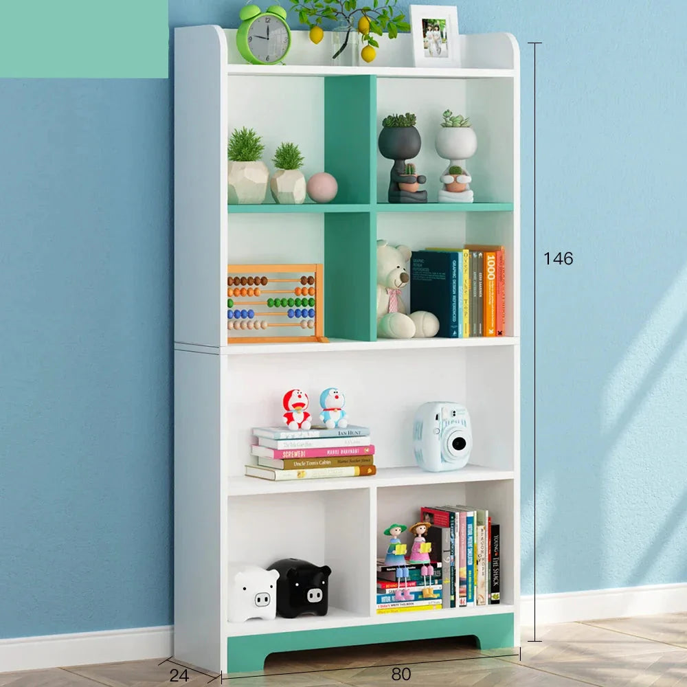 AlixFurniture Bibliothèque Enfant en Bois – Rangement Naturel et Durable