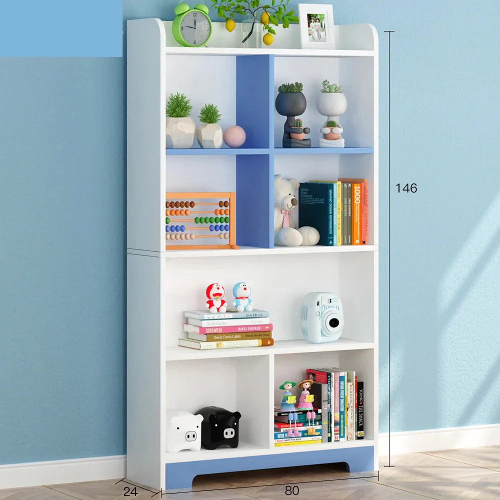 AlixFurniture Bibliothèque Enfant en Bois – Rangement Naturel et Durable