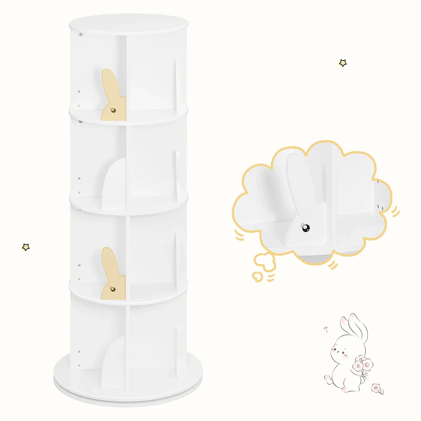 AlixFurniture Bibliotheque Tournante Enfant