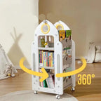 AlixFurniture Meuble à Livres à Roulettes pour Enfants – Pratique et Mobile