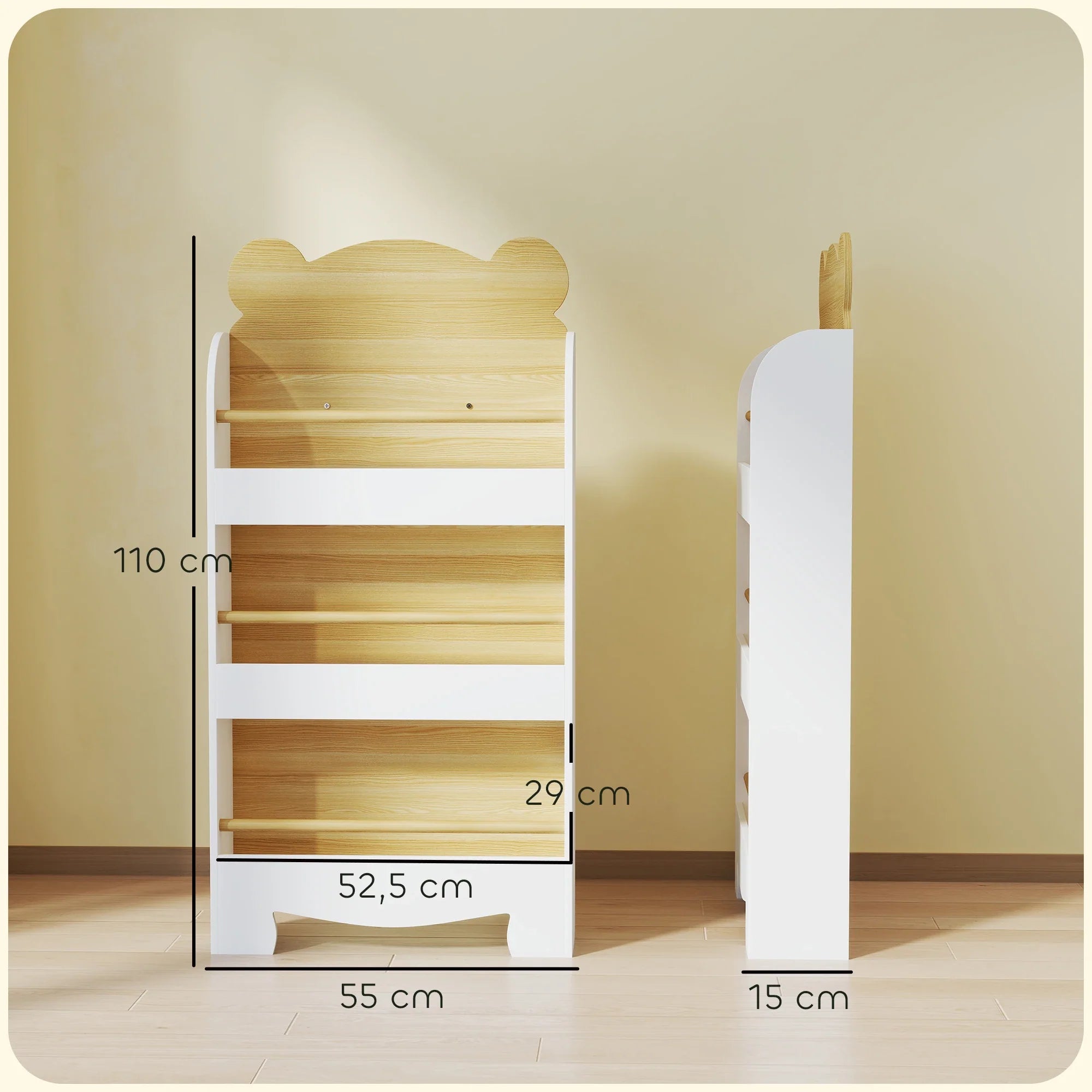 AlixFurniture Petite Bibliothèque Enfant – Organisez ses Livres avec Style