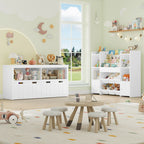 AlixFurniture Bibliothèque pour enfants en bois – sûre, stable et facile à ranger