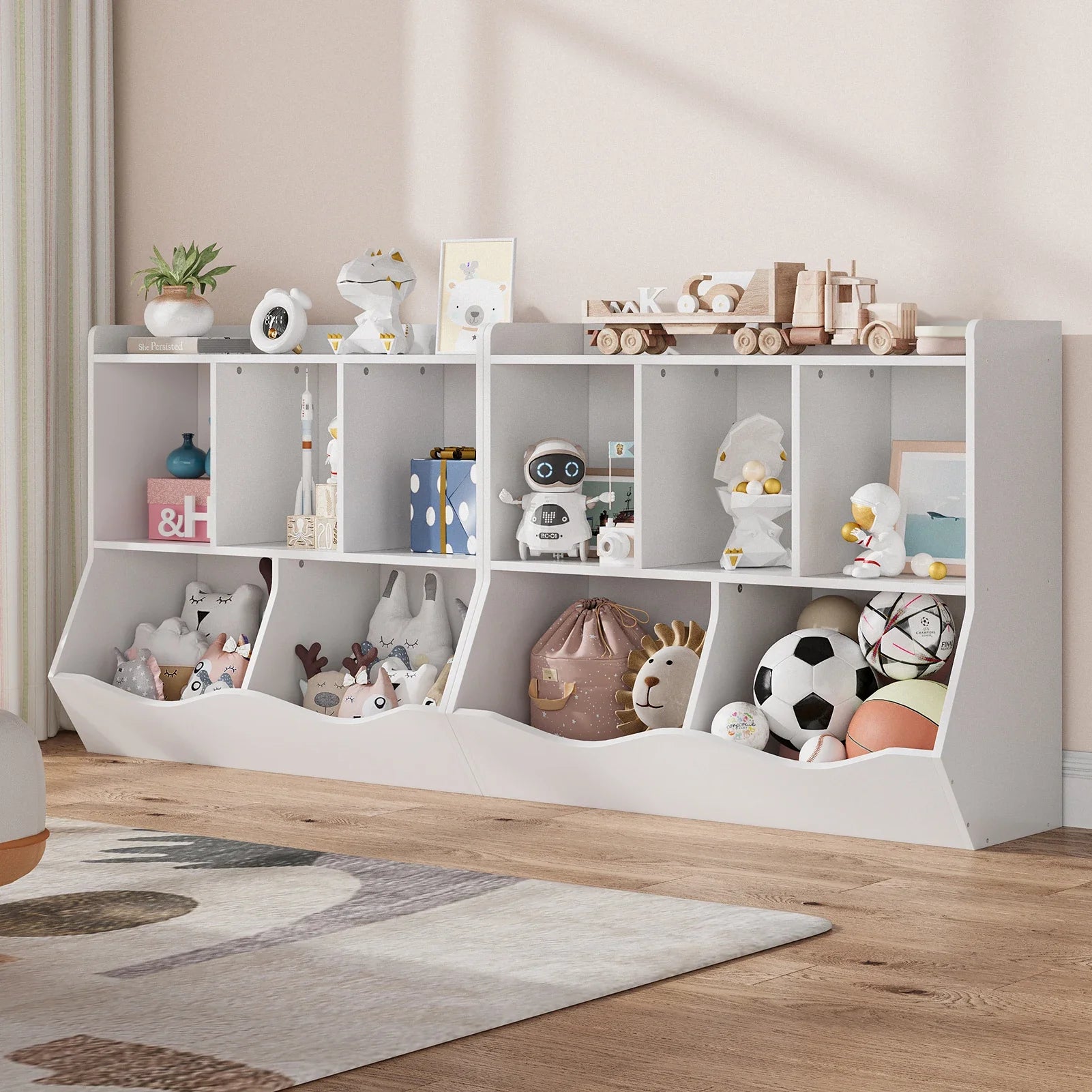 AlixFurniture Petite Bibliothèque Blanche Enfant