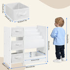 AlixFurniture Bibliothèque pour enfants – rangement pratique et ludique pour petits lecteurs