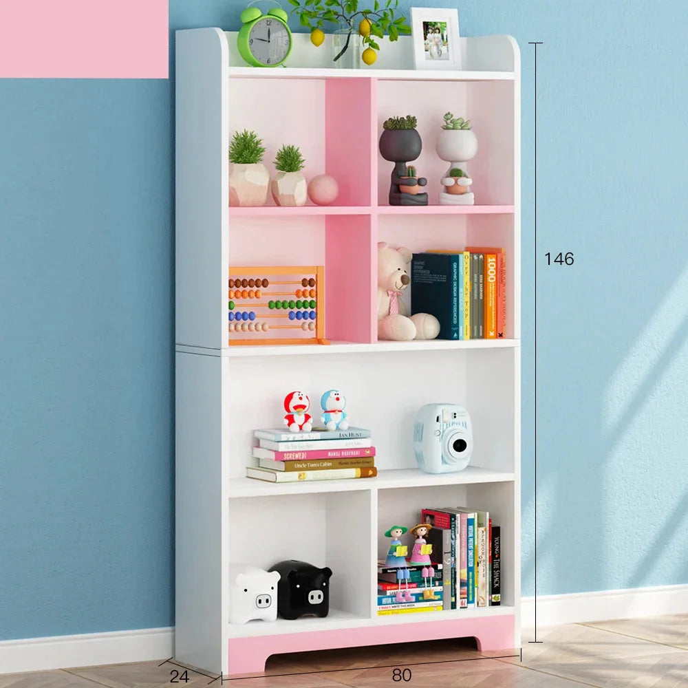 AlixFurniture Bibliothèque Enfant en Bois – Rangement Naturel et Durable