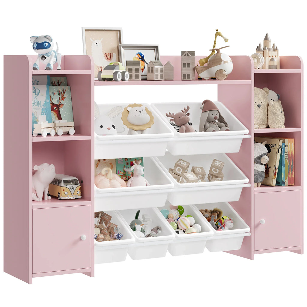 AlixFurniture Grande Bibliothèque pour Enfant – Rangement Spacieux et Organisé