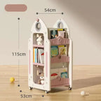 AlixFurniture Meuble à Livres à Roulettes pour Enfants – Pratique et Mobile