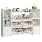 AlixFurniture Grande Bibliothèque pour Enfant – Rangement Spacieux et Organisé