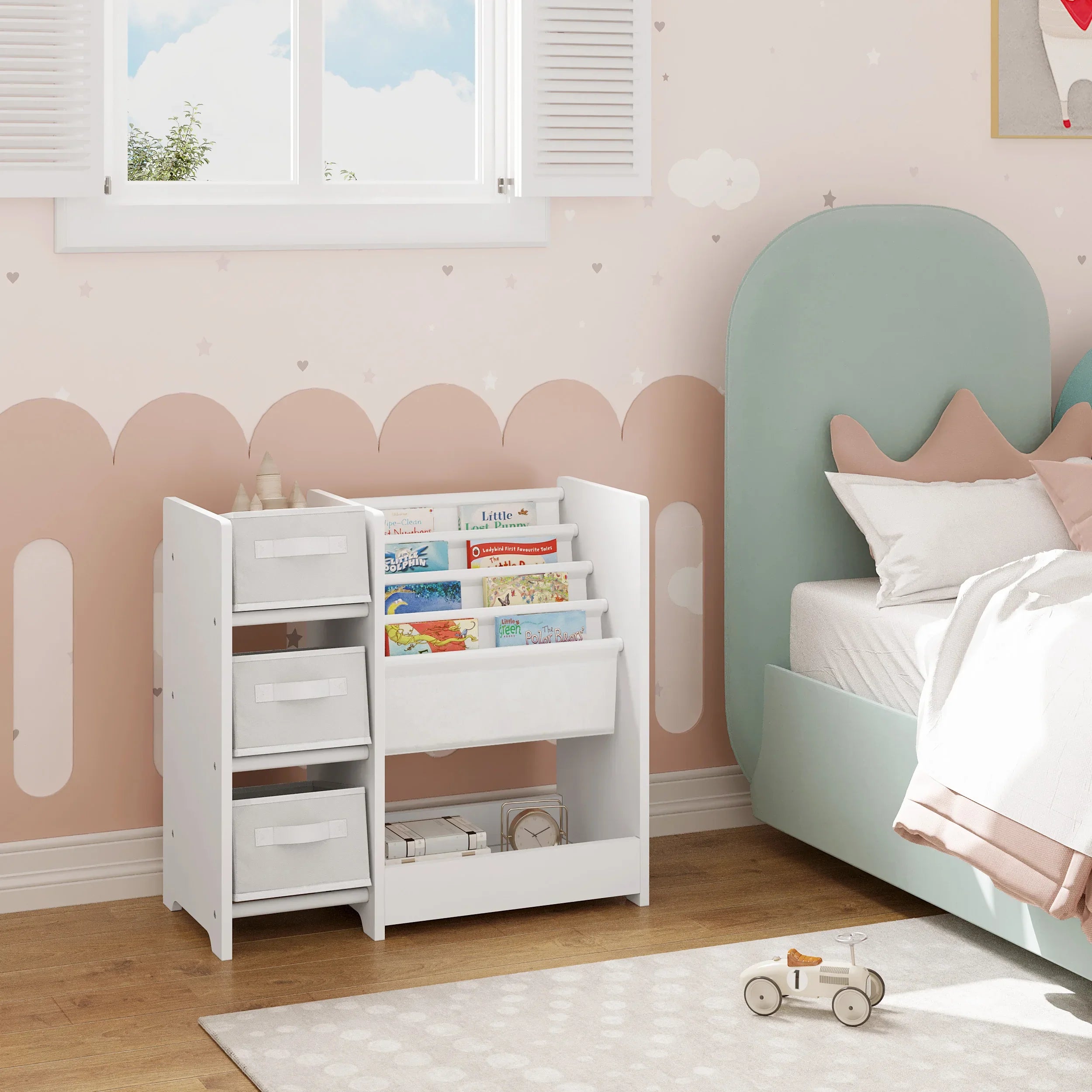 AlixFurniture Bibliothèque pour enfants – rangement pratique et ludique pour petits lecteurs
