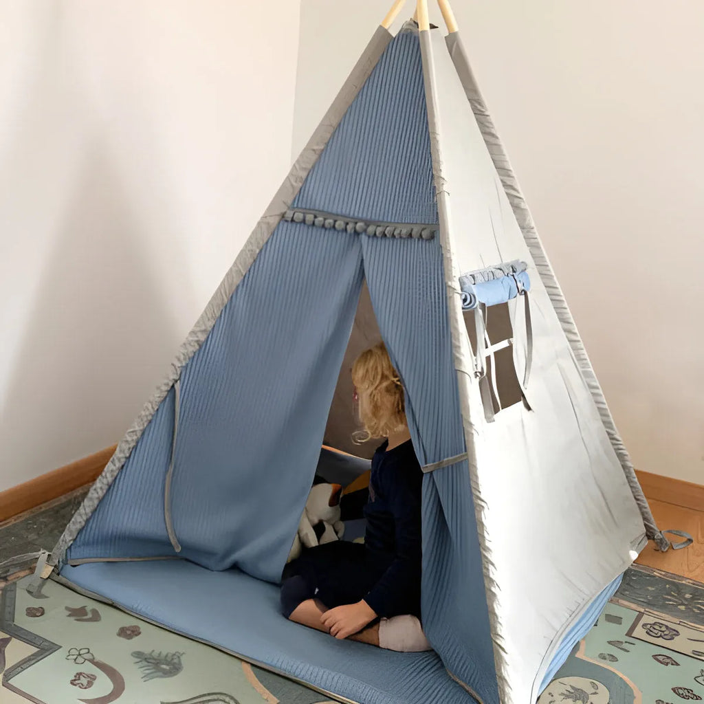 AlixFurniture Tente Tipi Enfant Naturelle - Confort et Aventure