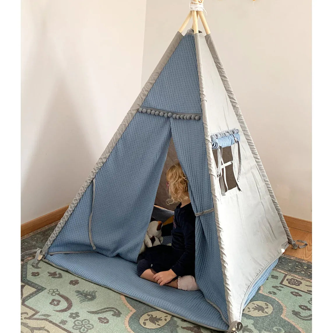 AlixFurniture Tente Tipi Enfant Naturelle - Confort et Aventure