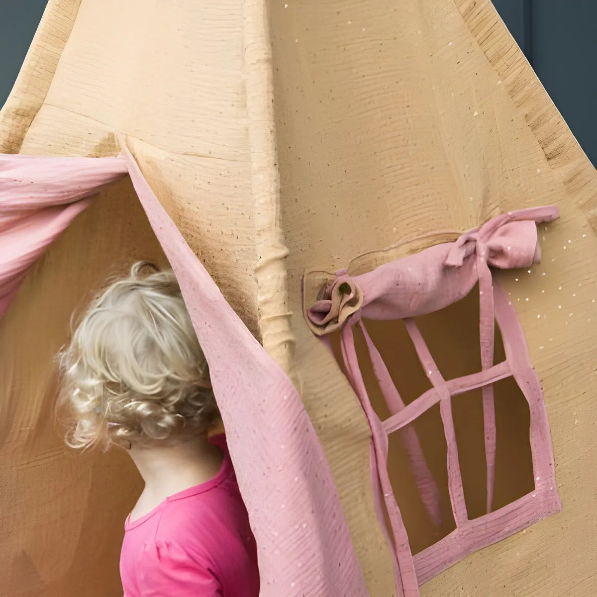 AlixFurniture Tente Tipi Enfant Naturelle - Confort et Écologie