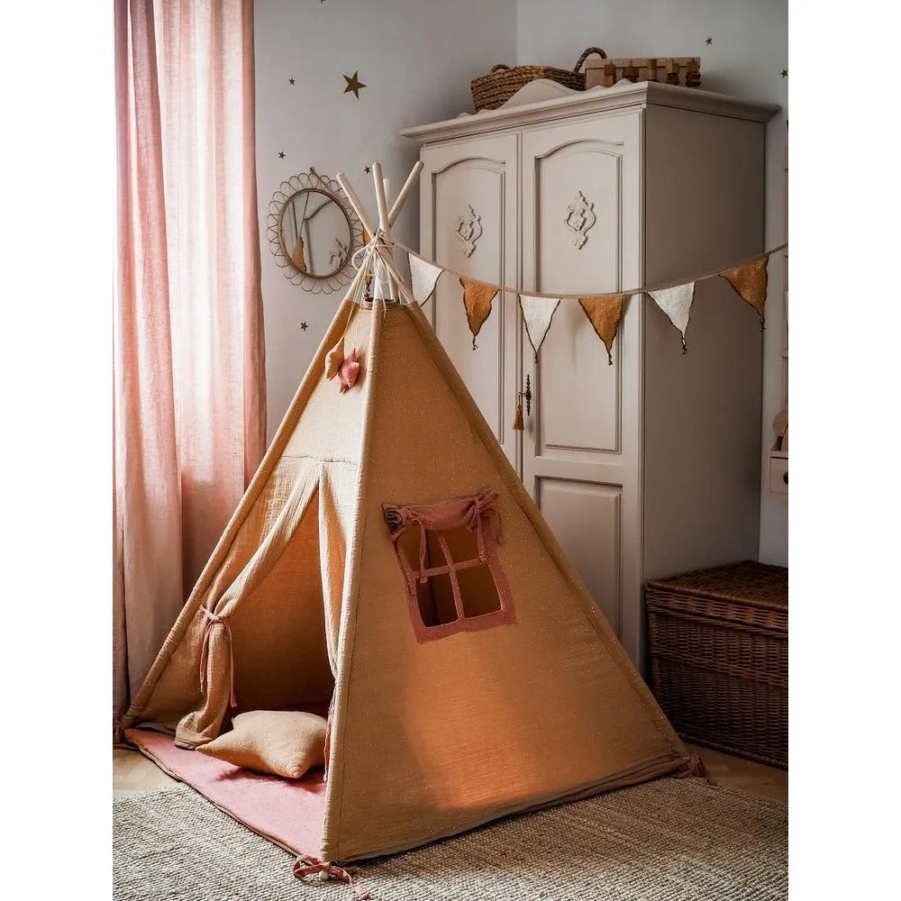 AlixFurniture Tente Tipi Enfant Naturelle - Confort et Écologie