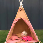 AlixFurniture Tente Tipi Enfant Naturelle - Confort et Écologie