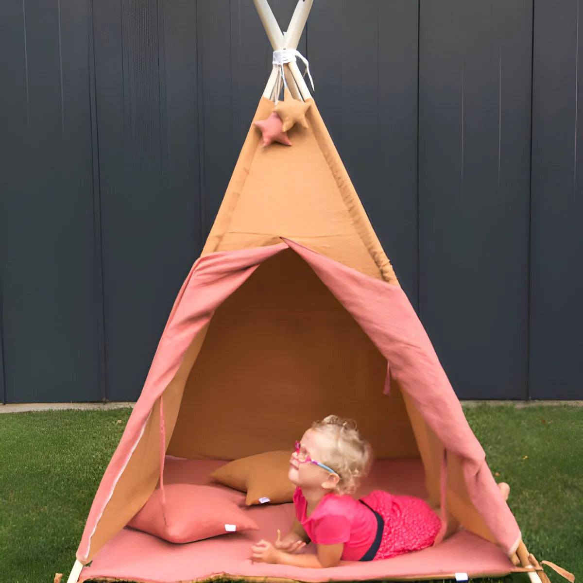 AlixFurniture Tente Tipi Enfant Naturelle - Confort et Écologie