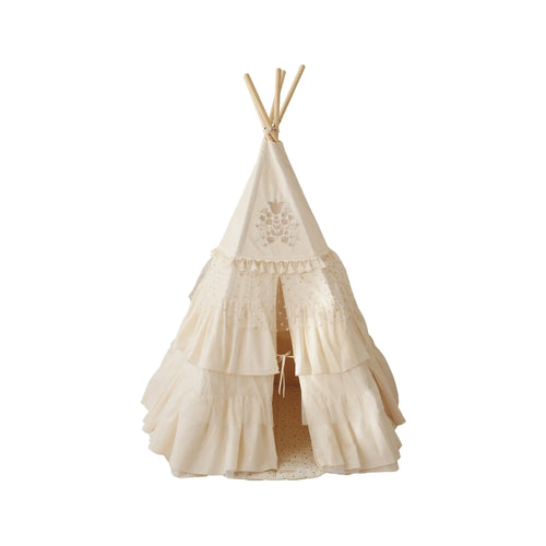 AlixFurniture - Tente tipi style bohème avec volants et broderies