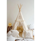 AlixFurniture - Tente tipi style bohème avec volants et broderies
