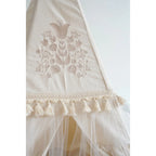 AlixFurniture - Tente tipi style bohème avec volants et broderies