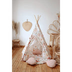 AlixFurniture Teepee stan s podložkou - Kvetinová sila - Moi Mili