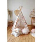 AlixFurniture Teepee stan s podložkou - Kvetinová sila - Moi Mili