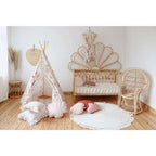 AlixFurniture Teepee stan s podložkou - Kvetinová sila - Moi Mili