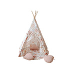 AlixFurniture Teepee stan s podložkou - Kvetinová sila - Moi Mili