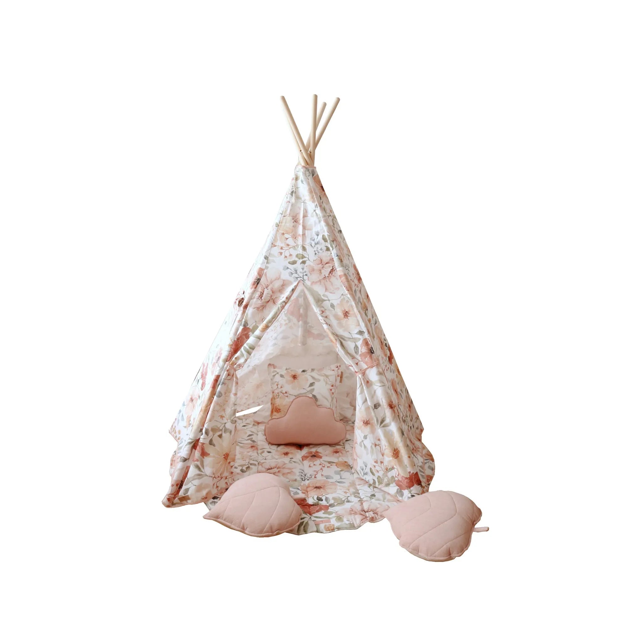 AlixFurniture Teepee stan s podložkou - Kvetinová sila - Moi Mili