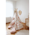 AlixFurniture Teepee stan s podložkou - Kvetinová sila - Moi Mili