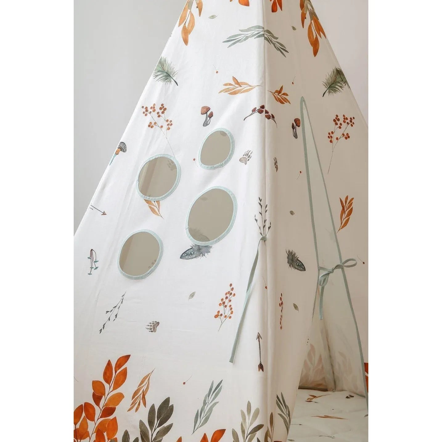 AlixFurniture Tente Tipi Avec Tapis Confortable Collection Amis De La Forêt