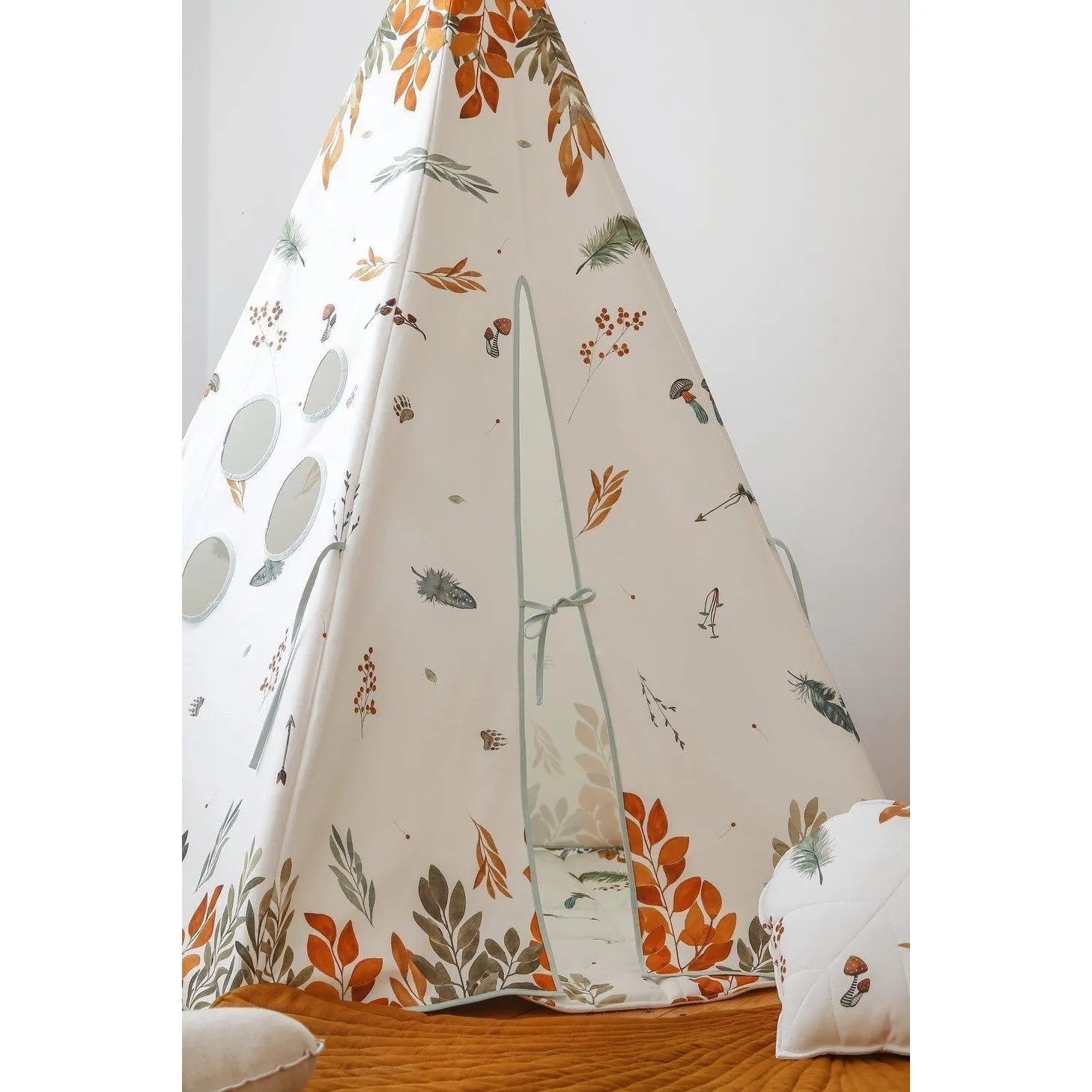 AlixFurniture Tente Tipi Avec Tapis Confortable Collection Amis De La Forêt