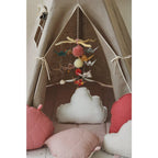 AlixFurniture - Tente tipi et tapis  Lin naturel  en coton et lin, design élégant et structure stable