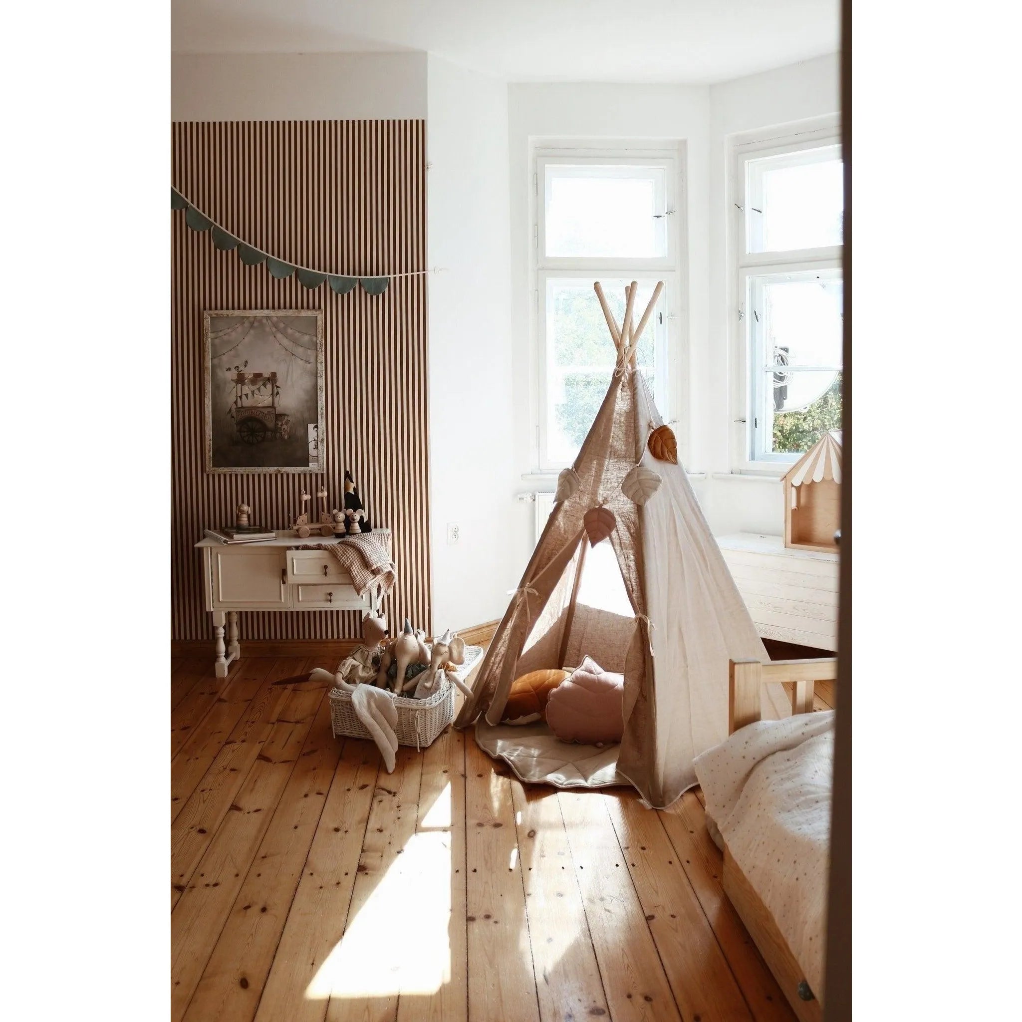AlixFurniture Tente Tipi – Toile de Lin