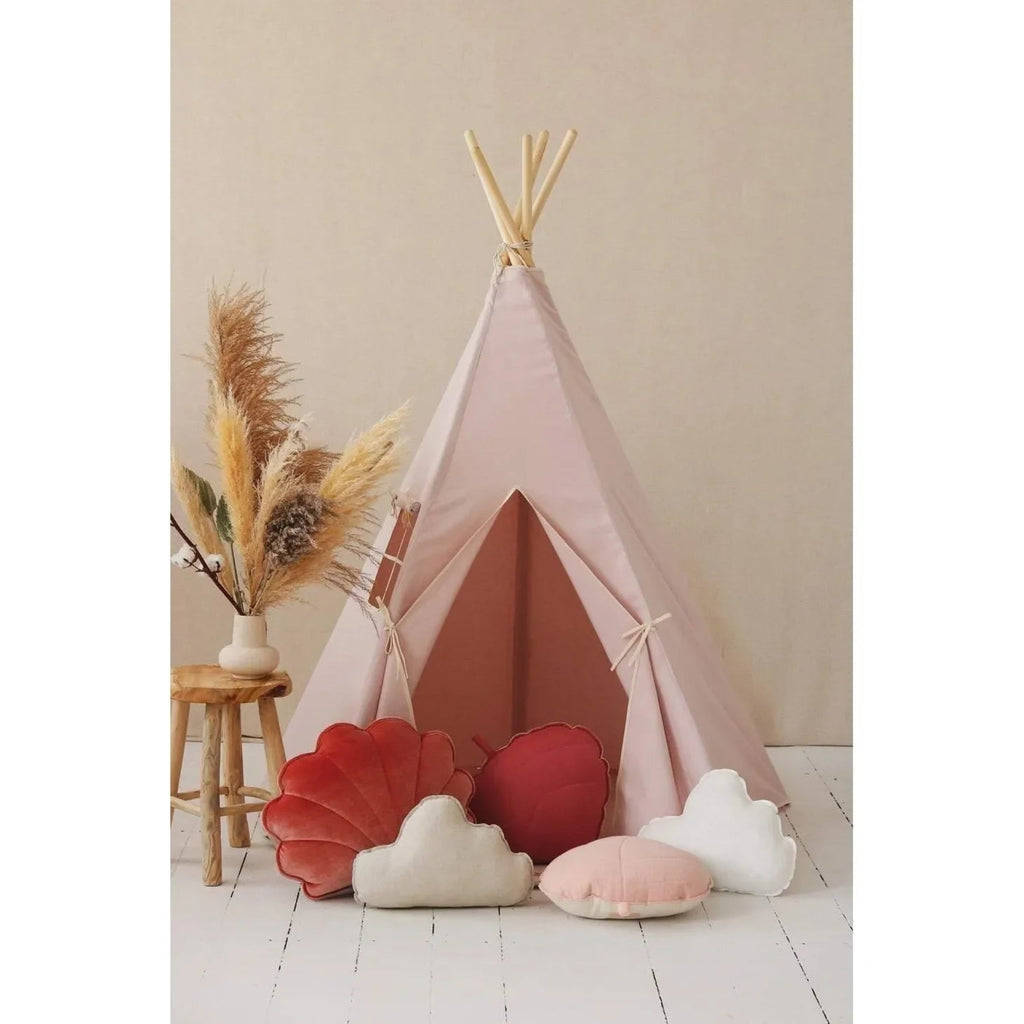 AlixFurniture Ensemble tente tipi rose avec tapis en coton