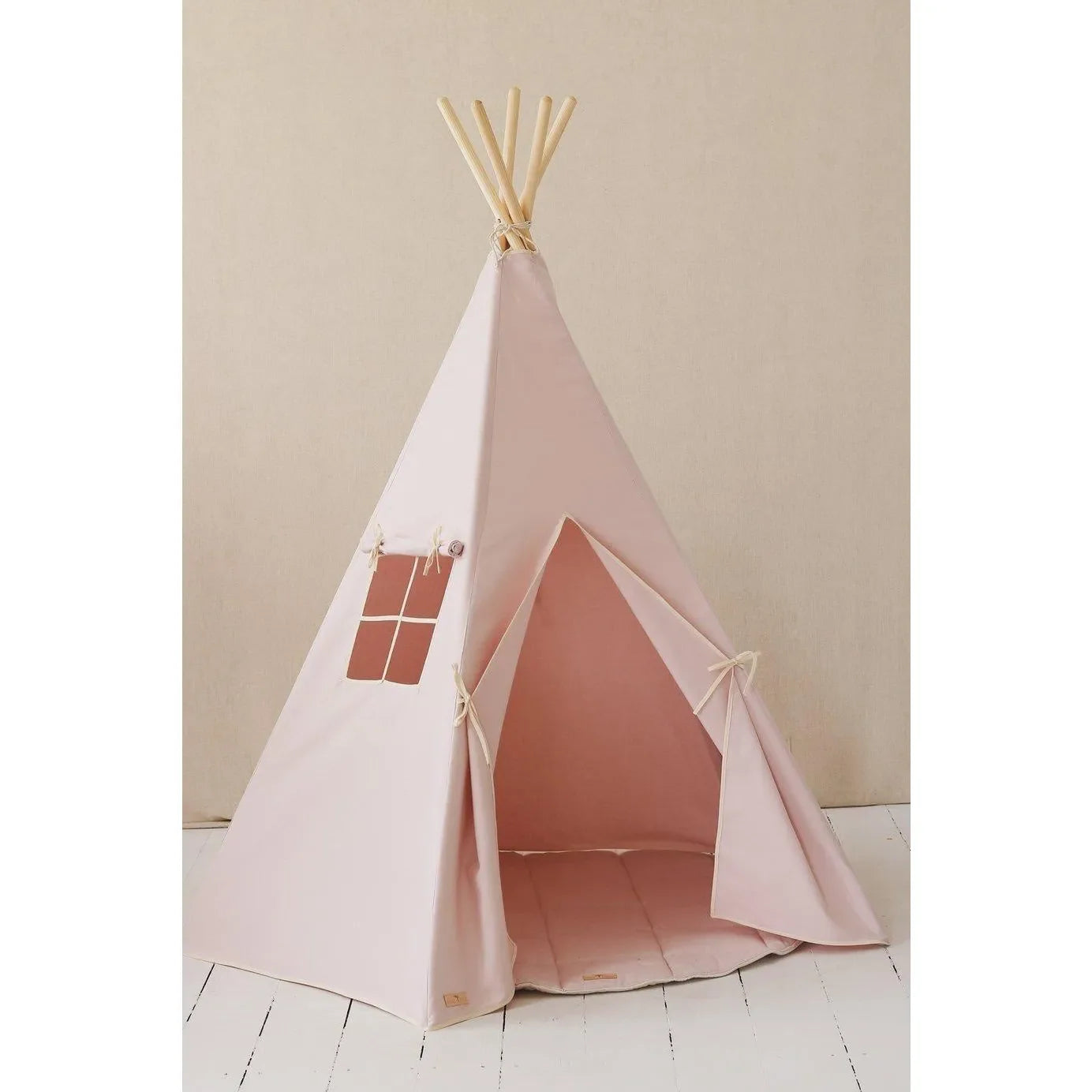 AlixFurniture Ensemble tente tipi rose avec tapis en coton