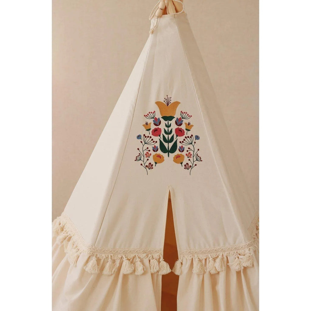 AlixFurniture - Tente Tipi Enfants Naturelle et Élégante, Refuge d’Aventure et d’Imagination