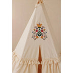 AlixFurniture - Tente Tipi Enfants Naturelle et Élégante, Refuge d’Aventure et d’Imagination