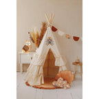 AlixFurniture - Tente Tipi Enfants Naturelle et Élégante, Refuge d’Aventure et d’Imagination