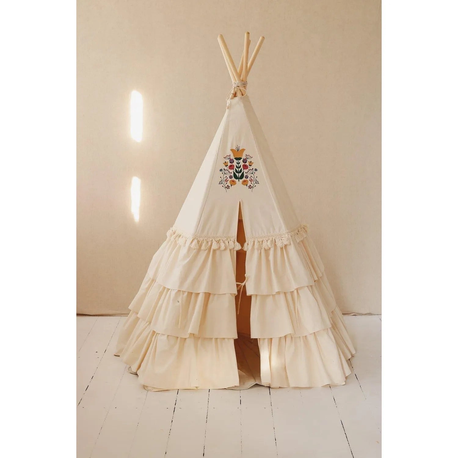 AlixFurniture - Tente Tipi Enfants Naturelle et Élégante, Refuge d’Aventure et d’Imagination