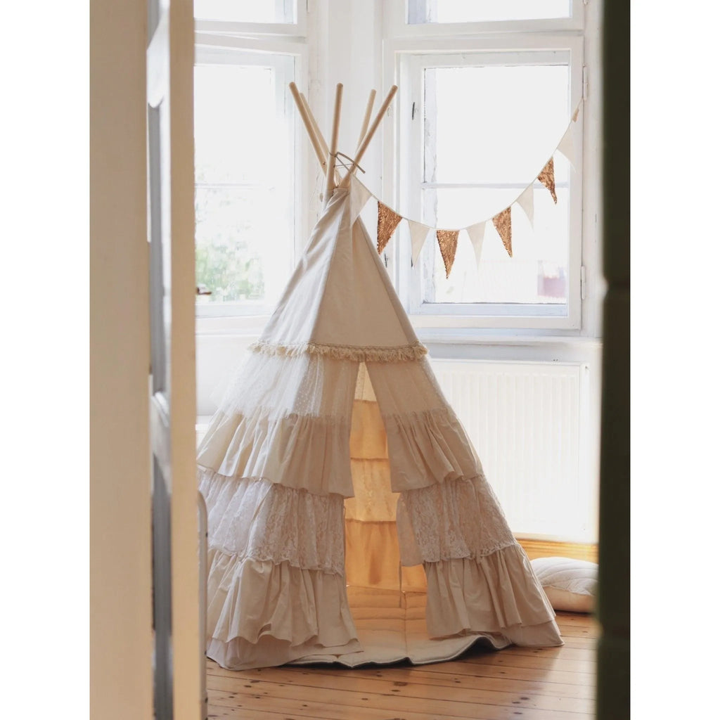 AlixFurniture - Tente Tipi Naturelle et Boho pour Enfants, Confort et Aventure Garantie