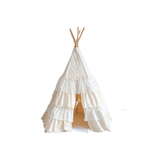AlixFurniture - Tente Tipi Naturelle et Boho pour Enfants, Confort et Aventure Garantie