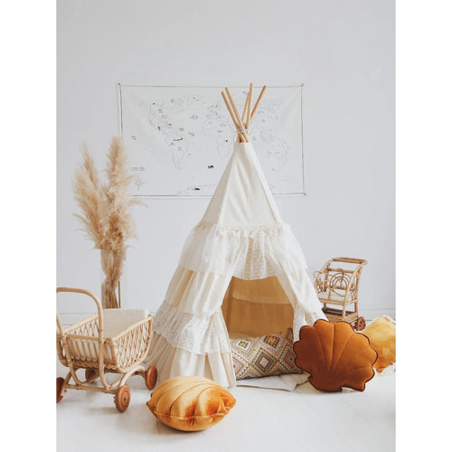AlixFurniture - Tente Tipi Naturelle et Boho pour Enfants, Confort et Aventure Garantie
