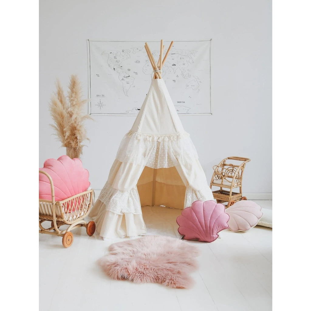 AlixFurniture - Tente Tipi Naturelle et Boho pour Enfants, Confort et Aventure Garantie