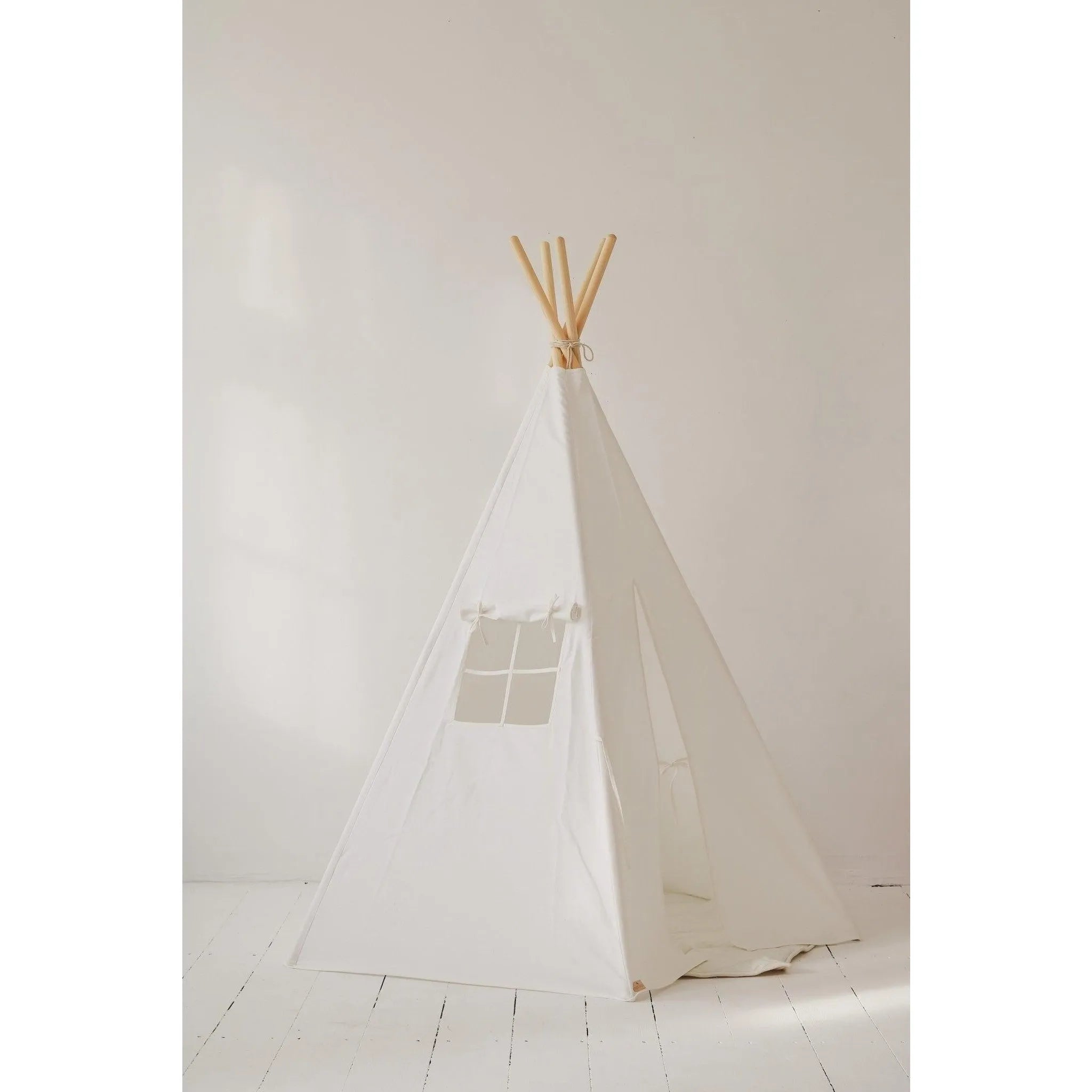 AlixFurniture Ensemble tipi blanc avec tapis feuille confortable